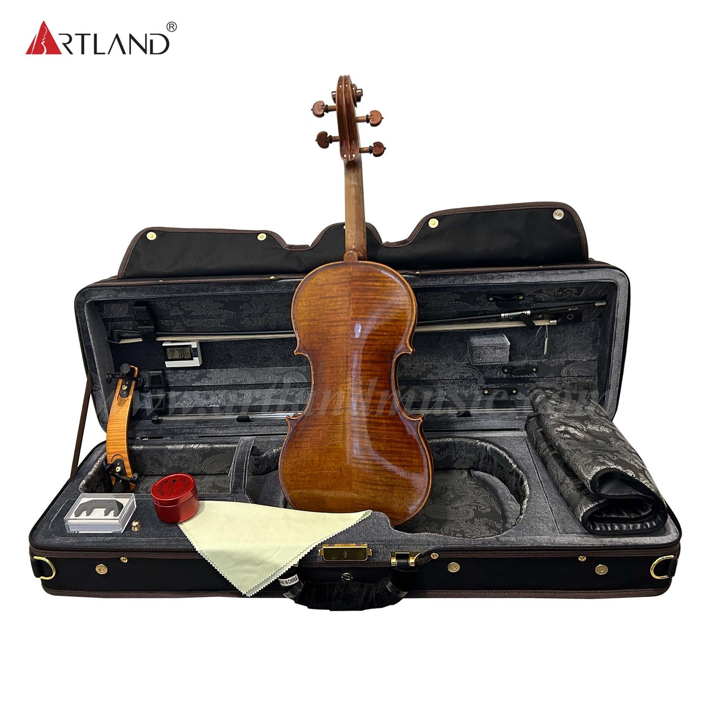 Hand Made Violins With Antique Spirit Varnish And Natural Flame