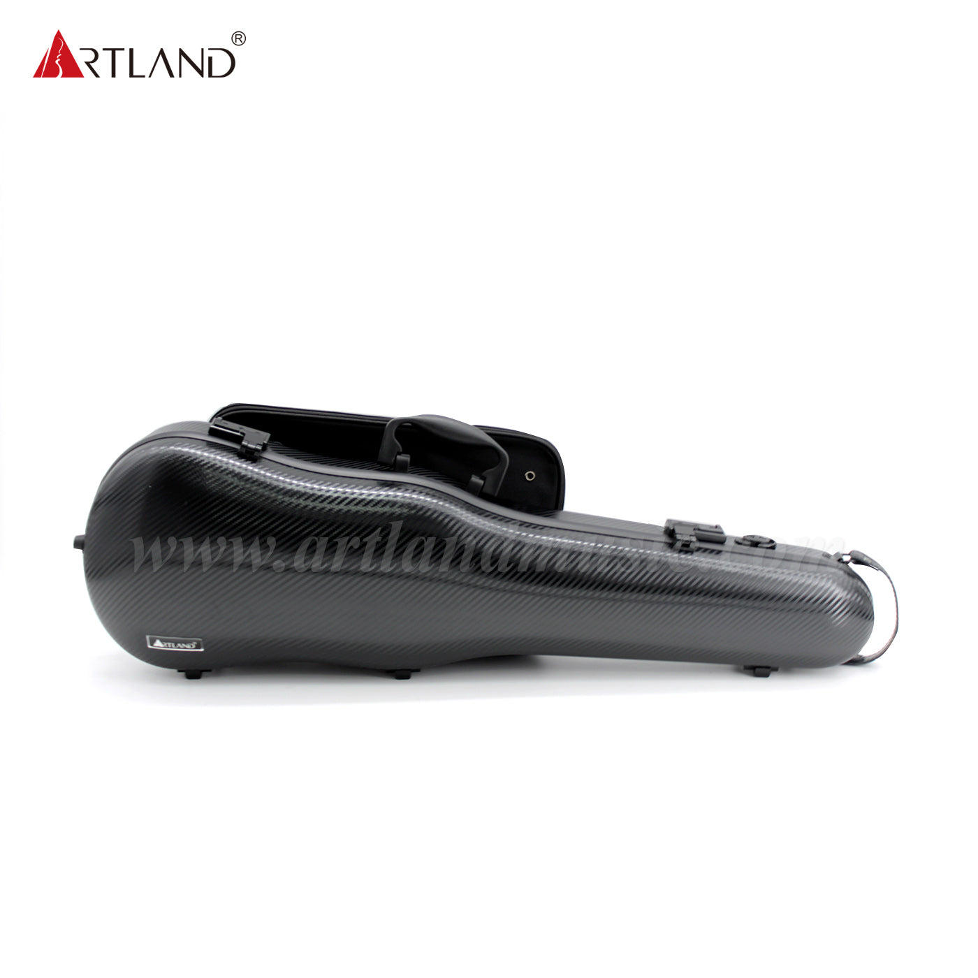 Artland triangle shape violin case with removable  music sheet pocket